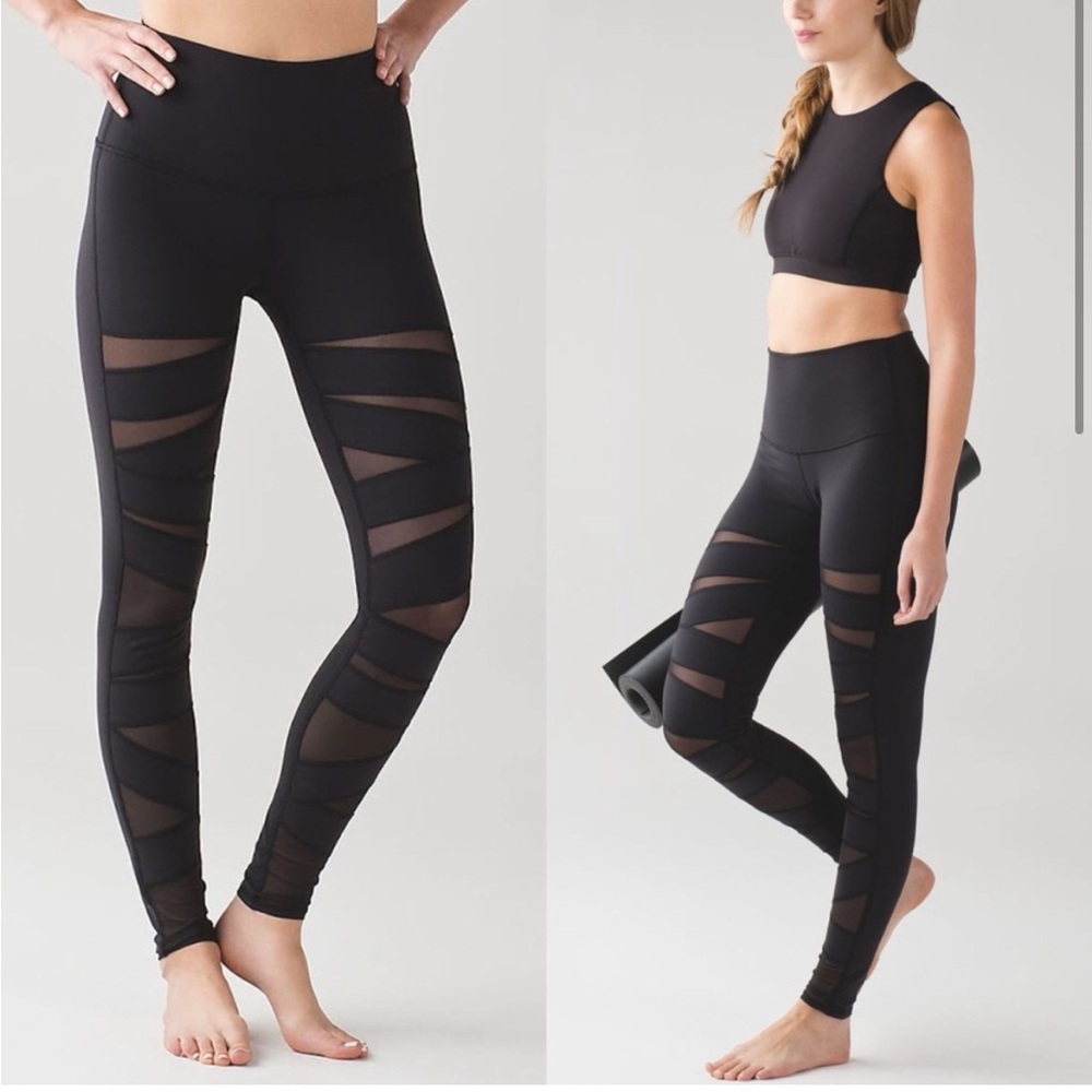 Lululemon Black Mesh Leggings